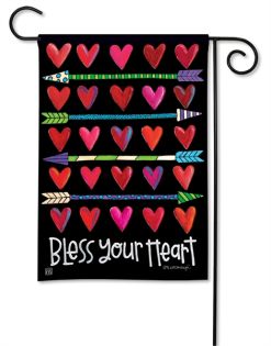 Hearts and Arrows Breeze Art garden flag by Magnet Works.